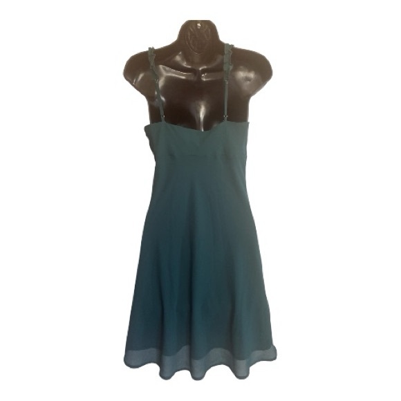 Urban Outfitters Dark Teal Slip Dress with Twisted Straps Size M - Picture 5 of 7